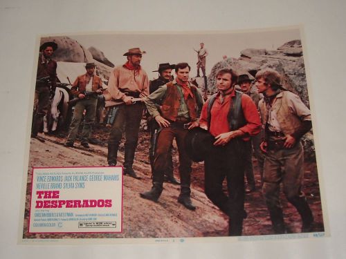 1969 THE DESPERADOS LOBBY CARD 5 VINCE EDWARDS JACK PALANCE