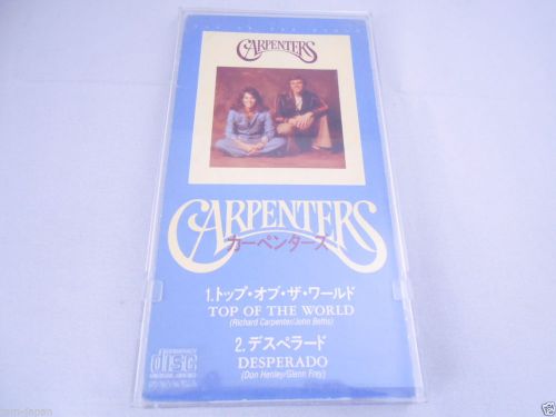 Rare carpenters top of the world desperado japan 3&#034; cd snap pack single in case