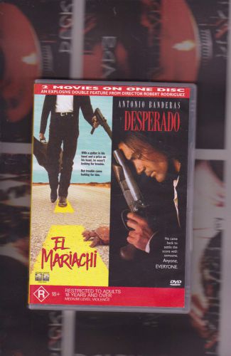 Desperado &amp; el mariachi (2 movies on one dvd) region 4