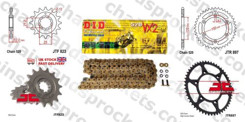 Did- gold motorcyle heavy duty kit 14t 48t 520 114 fits husaberg fe501 00-01