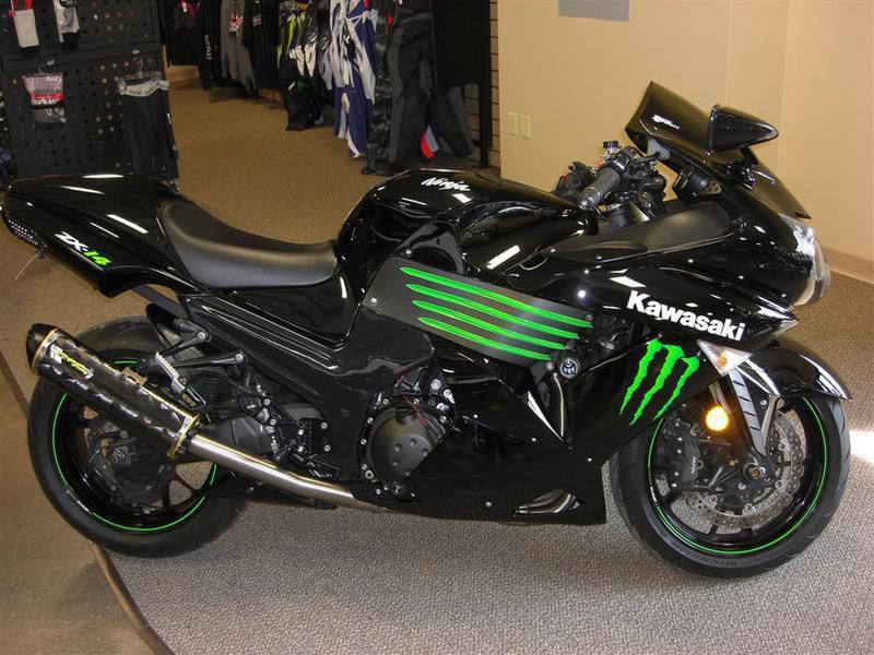 2009 Kawasaki Ninja ZX-14 Monster Energy Sportbike 