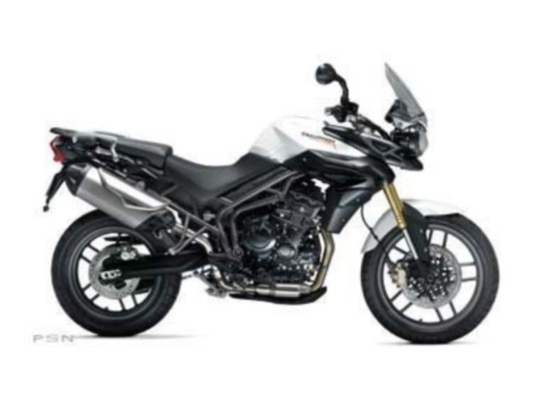 2013 triumph tiger 800 abs - crystal white 