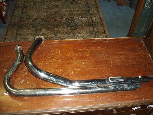 60&#039;s/80&#039;s Harley Davidson Shovelhead Straight Pipes