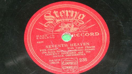 Vincent howard : seventh heaven / ladies of the dance - 10&#034; 78rpm sterno 236