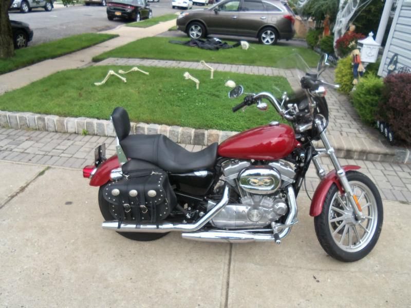 Harley sportster 883 (2007) burgandy/red