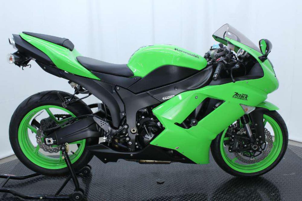 2008 kawasaki ninja zx-6r  sportbike 