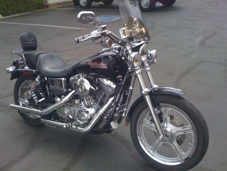 2001 Harley Davidson FXD leather seat