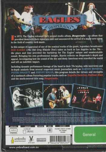 NEW EAGLES - DESPERADO DVD - NEW & SEALED, image 3