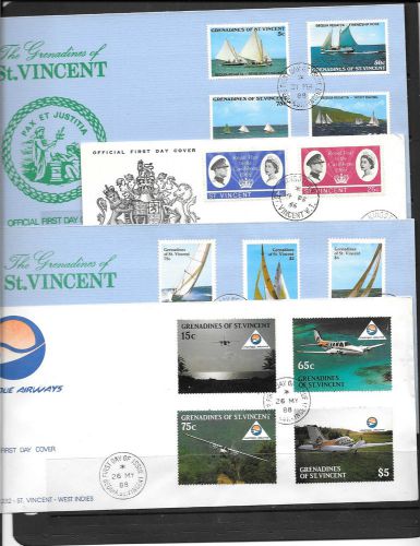 St vincent coll of fdcs and envelopes a082