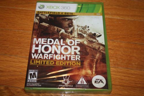 New xbox 360 medal of honor: warfighter limited edition w/ battlefield 4 beta