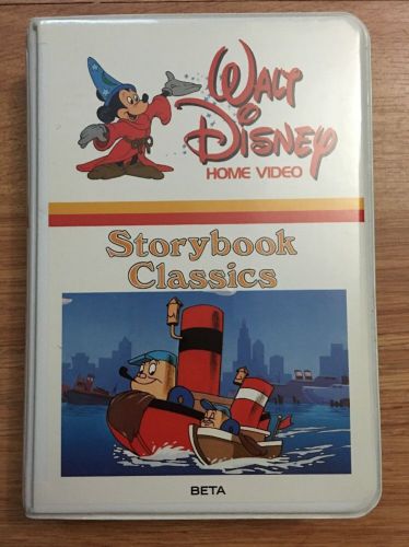 Walt disney home video storybook classics beta betamax tape