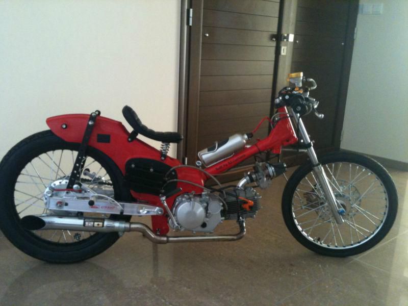 New Dragster motorcycle,Daytona machine, 4 speed with clatch.