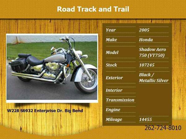 2005 honda shadow aero 750 (vt750)