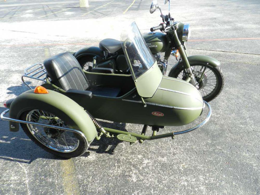 2014 Royal Enfield C5 Army with sidecar for sale on 2040motos