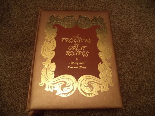 Mary and Vincent Price Cookbook A Treasury of Great Recipes 1965 First Printing