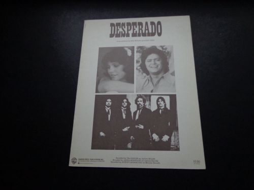 * SHEET MUSIC--EAGLES-RONDSTANDT--DESPERADO -- VINTAGE