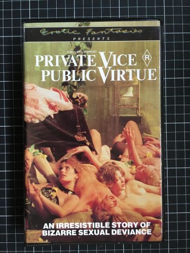 Private vices public virtues rare australian beta not vhs video italian arthouse