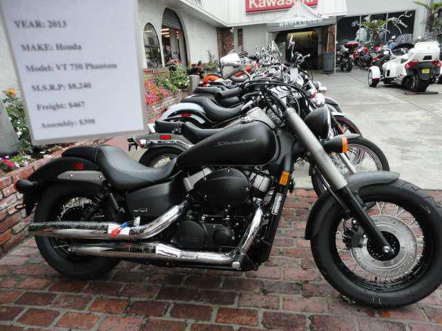 2013 honda shadow phantom (vt750c2b)  cruiser 