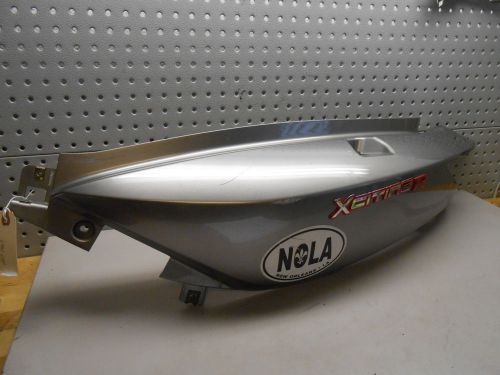 Ky1 kymco scooter xciting 250 2009 left tail side panel silver