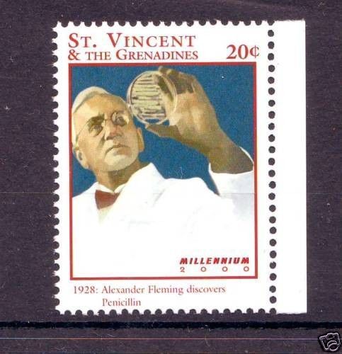 St vincent mnh, alexander fleming, nobel prize medicine -v9