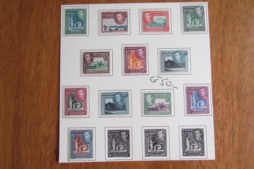 XL2426: St Vincent 1938 MINT Stamp Set (1/2d to 2/6-)