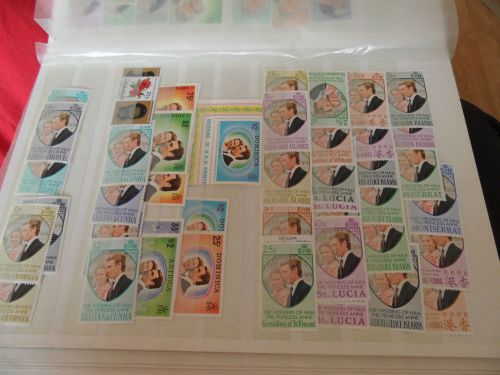 Royal wedding stamps 1973 mnh