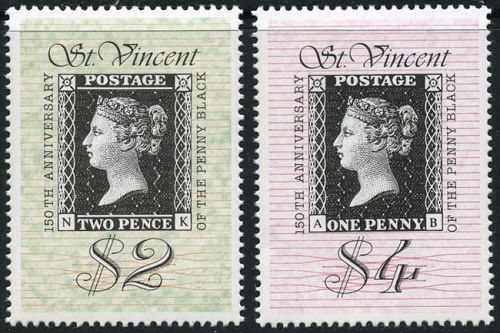 St. vincent 1989 scott# 1319-1320 mnh