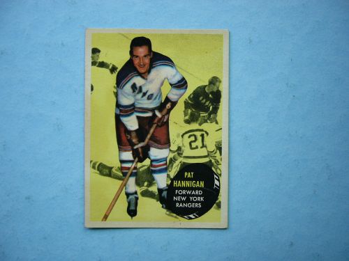1961/62 topps nhl hockey card #58 pat hannigan rookie ex/nm sharp!! 61/62 topps
