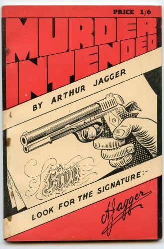 Arthur jagger: murder intended...1st uk mckenzie vincent c1945