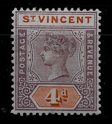 St. vincent 1899 sg 71 mint