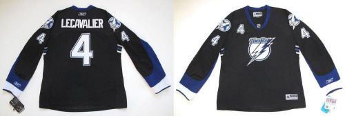 RBK TAMPA BAY LIGHTNING VINCENT LECAVALIER WOMEN&#039;S PREMIER BLACK JERSEY XL