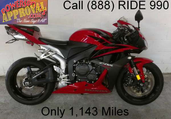 2008 used honda cbr600rr crotch rocket for sale with only 1,143 miles - u1426