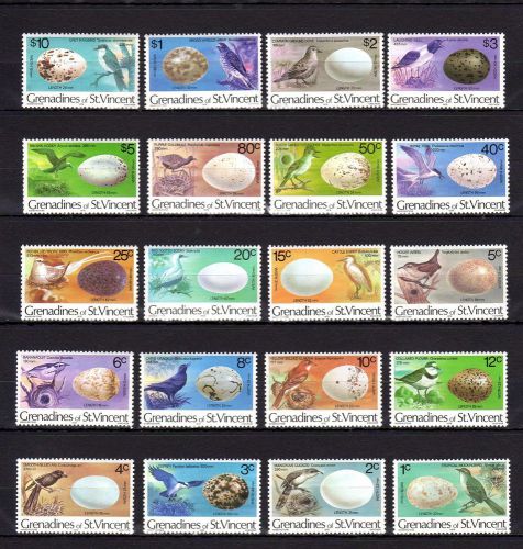 St.vincent grenadines 1978 birds eggs mnh