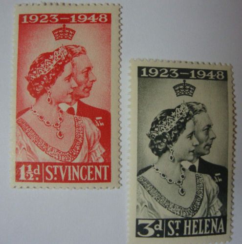 ST VINCENT &amp; ST HELENA . KGV1 MH STAMPS