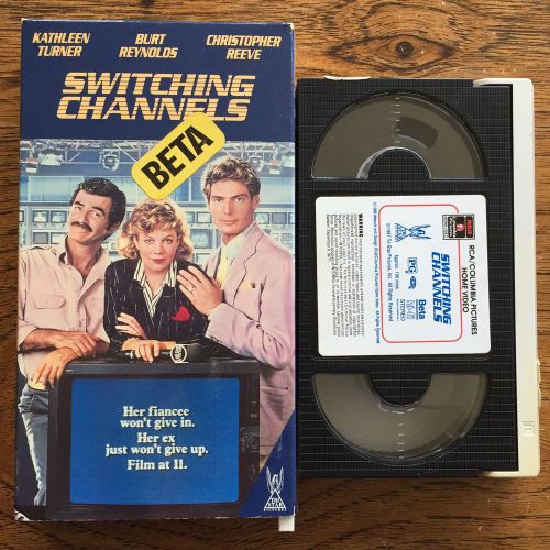 Switching Channels Betamax Beta Comedy Kathleen Turner Burt Reynolds