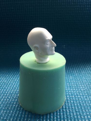 custom mego head Vincent Price Bald