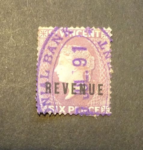 (i.b) st vincent revenue : duty stamp