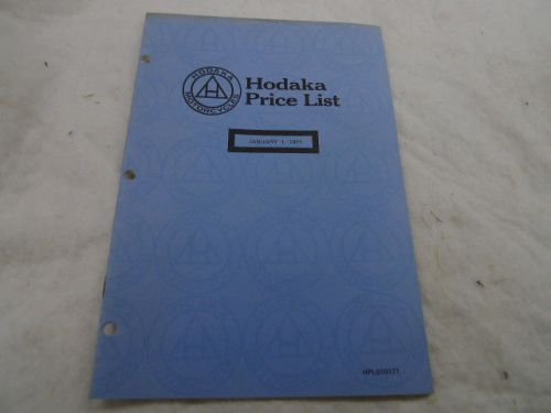 HODAKA ORIGINAL FACTORY PARTS PRICE LIST
