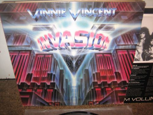 Used vinnie vincent invasion s/t lp kiss glam rock