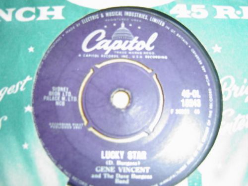 Gene vincent &#034;lucky star&#034; original uk 7&#034; single 1961 capitol label