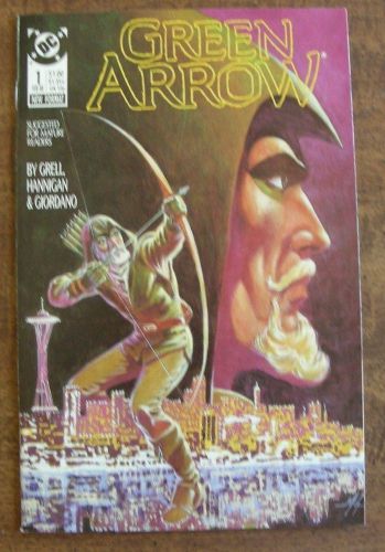 Green Arrow (1987) #1, VF+, Mike Grell, Ed Hannigan, $3 Shipping