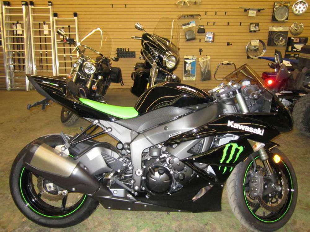 2009 kawasaki ninja zx-6r monster energy  sportbike 