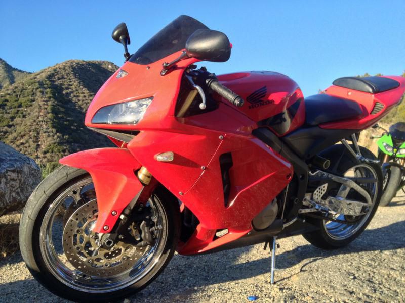 2005 Honda CBR 600RR*RED & CHROME*New Front Tire*Clean title*Yoshimura RS-5 Pipe