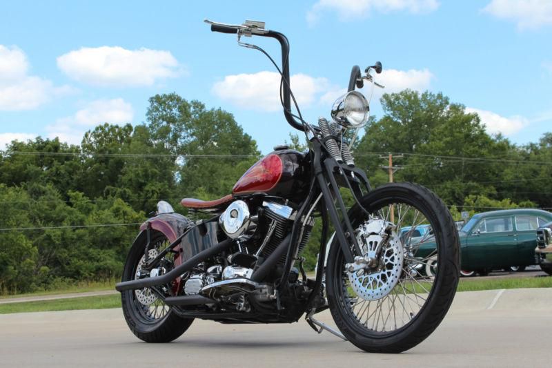 2008 custom bobber, harley, custom chopper, springer, 1340 evo motor, motorcycle