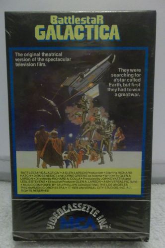 Battlestar Galactica Beta 1978 Richard Hatch Lorne Greene video cassette Betamax
