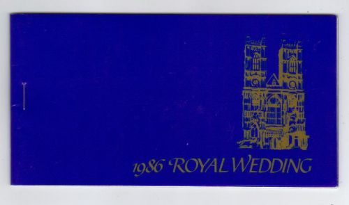 St vincent 1986 royal wedding booklet