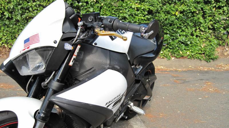 2010 27th Anniversary Black/White Buell 1125CR Still Under Warranty