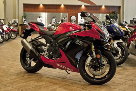 2013 suzuki gsx-r750 red  sportbike 