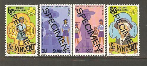 ST VINCENT 1977 Girl Guides BROWNIE Uniforms SPECIMENS