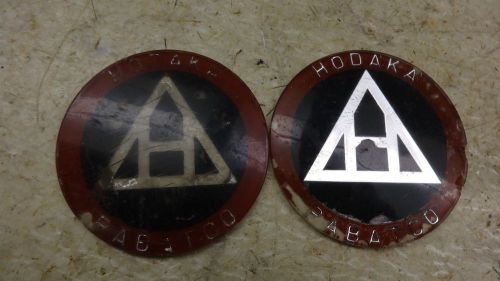 1971 hodaka ace 100 S643~ tank emblems badges set pair